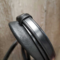 Monocrown Rsd Dressage Bridle, Crank, Flash, Rsd/FS Braided Reins, Bling *like new, mnr creases & curled ends
