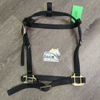 Thick Nylon Halter - Bridle, adj, Browband *NO Cheeks, NO Throat, older, clean, mnr rubs & frays
