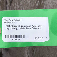 Flat Figure 8 Noseband *vgc, stiff, dry, dusty, twists
