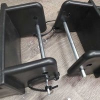 2 Reversible Plastic Jump Cups, 2 pins, string *new, scuffs
