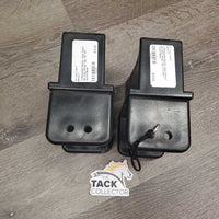 2 Reversible Plastic Jump Cups,1 pin only, string *vgc, mnr dirt, scuffs