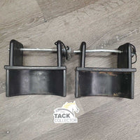 2 Reversible Plastic Jump Cups, pins, string *vgc, bent pin, dirt, scuffed
