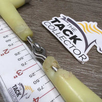 D Ring Plastic Snaffle Bit *fair, deep gouges/holes, v.chewed, stains, dirt
