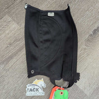 Pr JUNIORS Micro Suede Half Chaps *fair, peeling, shedding, faded, rubs, clean
