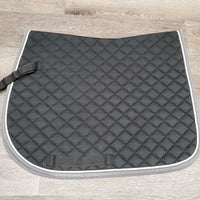 Quilt Jumper Pad, 1x piping *gc, clean, faded, mnr hair, stains, pills, puckers, rubs
