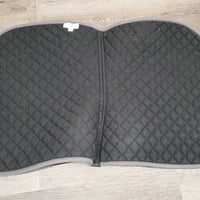 Quilt Jumper Pad, 1x piping *gc, clean, faded, mnr hair, stains, pills, puckers, rubs
