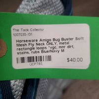 Soft Mesh Fly Neck ONLY, metal rectangle loops *vgc, mnr dirt, stains, rubs
