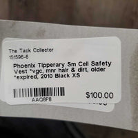 Sm Cell Safety Vest *vgc, mnr hair & dirt, older *expired, 2010
