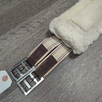 Nylon Web, Fleece Lined, 2x els, D Ring *gc, clean & dirty, mnr hairy, clumpy & stretched elastic
