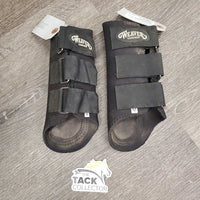 Pr Neoprene Closed Boots, velcro *gc, v.dirty, faded?, rubs, stains
