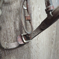 FS Rsd Bridle *gc/fair, rubs, faded, dirty, v.dry, v.stiff, stains, older?, mnr mismatched
