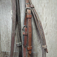 FS Rsd Bridle *gc/fair, rubs, faded, dirty, v.dry, v.stiff, stains, older?, mnr mismatched
