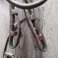 FS Rsd Bridle *gc/fair, rubs, faded, dirty, v.dry, v.stiff, stains, older?, mnr mismatched
