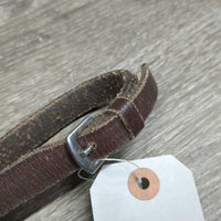 Draw Reins, Buckle Loop Ends *gc, rough back, scraped edges, clean, stiff, bent
