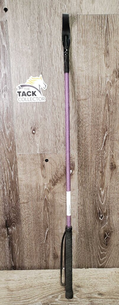 Riding Crop - Whip, leather strap *gc, rubs, frays, stains, creases, faded