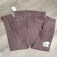 Euro Seat Breeches *vgc, faded, mnr hairy velcro & stain, older, seam puckers
