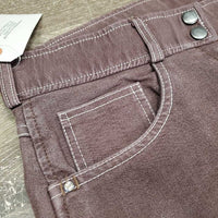 Euro Seat Breeches *vgc, faded, mnr hairy velcro & stain, older, seam puckers
