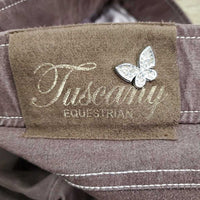 Euro Seat Breeches *vgc, faded, mnr hairy velcro & stain, older, seam puckers
