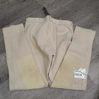 Hvy Cotton Breeches *gc, older, rubs, pills, discolroed
