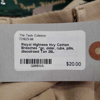 Hvy Cotton Breeches *gc, older, rubs, pills, discolroed
