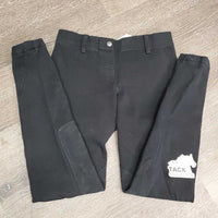Hvy Cotton Riding Breeches, Pull On *gc/fair, older, seam holes, faded, rubs
