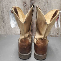 MENS Square Toe Western Boots *vgc/xc, clean, mnr scrapes, scratches & stains