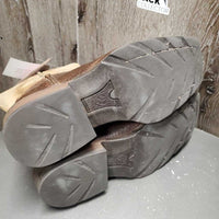 MENS Square Toe Western Boots *vgc/xc, clean, mnr scrapes, scratches & stains
