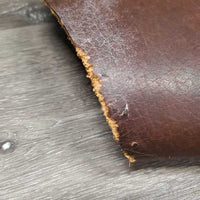 v.thick Hvy Leather Chinks, "Paul", string front strap *gc, scuffs, salt stains?film, scratches, mnr edge chews?scrapes