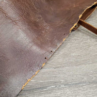 v.thick Hvy Leather Chinks, "Paul", string front strap *gc, scuffs, salt stains?film, scratches, mnr edge chews?scrapes