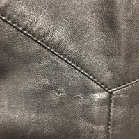 MENS Soft Lambskin Leather Vest *xc, sm pin holes
