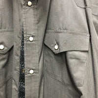 MENS Western Shirt, snaps *vgc, puckers
