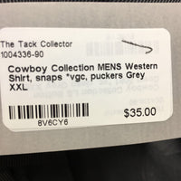 MENS Western Shirt, snaps *vgc, puckers
