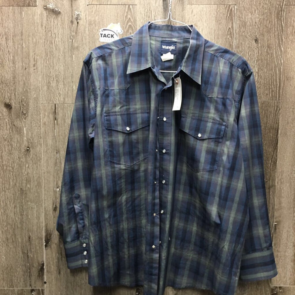 MENS Western Shirt, snaps *xc/like new