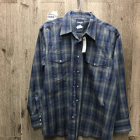 MENS Western Shirt, snaps *xc/like new

