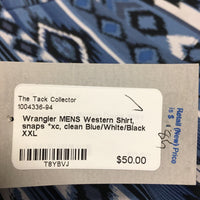 MENS Western Shirt, snaps *xc, clean
