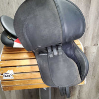 17.5" *Adj - Wide/Red Gullet In Wintec All Purpose Saddle, 2 Billet Guards, 2 Front Velcro Blocks, SaddleSox: Brown/Pink Cover & Stirrup Covers, CAIR Panels, Front & Rear Gusset Panels, Flaps: 16"L x 14" Serial 375363
