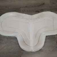 Fitted Fleece Hunter Saddle Pad *gc, clean, mnr hair, stains, threads, puckers, dingy, clumpy, pills
