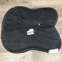 Memory Foam Half Pad, 1x piping *gc, clean, puckers, creased, mnr hair, faded, rubs, pills
