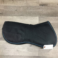 Memory Foam Half Pad, 1x piping *gc, clean, puckers, creased, mnr hair, faded, rubs, pills
