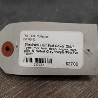 Half Pad Cover ONLY *vgc, mnr hair, clean, edges: rubs, pills & faded
