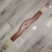 Padded Anatomical Girth, 2x els, 3 D Rings *vgc, mnr hair, rubs, scratches, dent & dirt
