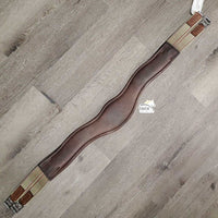 Padded Anatomical Girth, 2x els, 3 D Rings *vgc, mnr hair, rubs, scratches, dent & dirt

