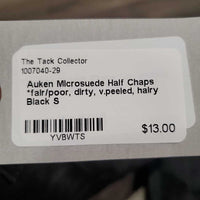 Microsuede Half Chaps *fair/poor, dirty, v.peeled, hairy
