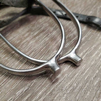 Fine POW Spurs, Narrow Leather Spur Straps *vgc, mnr scuffs, dirt & dents
