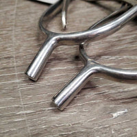 POW Spurs, Leather Spur Straps (Tory?), fancy buckles & tips *vgc, clean, mnr scuffs & dirt inside, mnr bent keeper
