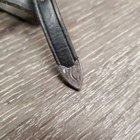 POW Spurs, Leather Spur Straps (Tory?), fancy buckles & tips *vgc, clean, mnr scuffs & dirt inside, mnr bent keeper
