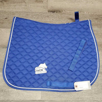 Quilt Jumper Saddle Pad, 1x piping *vgc, clean, pills, mnr hair, stains, rubs, faded, puckers

