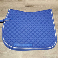 Quilt Jumper Saddle Pad, 1x piping *vgc, clean, pills, mnr hair, stains, rubs, faded, puckers

