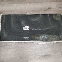 Fleece Canvas Western Saddle Pad *gc, rubs, stains, residue, mnr hair, dirt, pilling, clumpy
