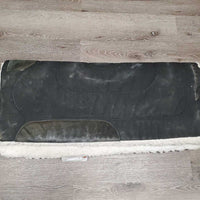 Fleece Canvas Western Saddle Pad *gc, rubs, stains, residue, mnr hair, dirt, pilling, clumpy
